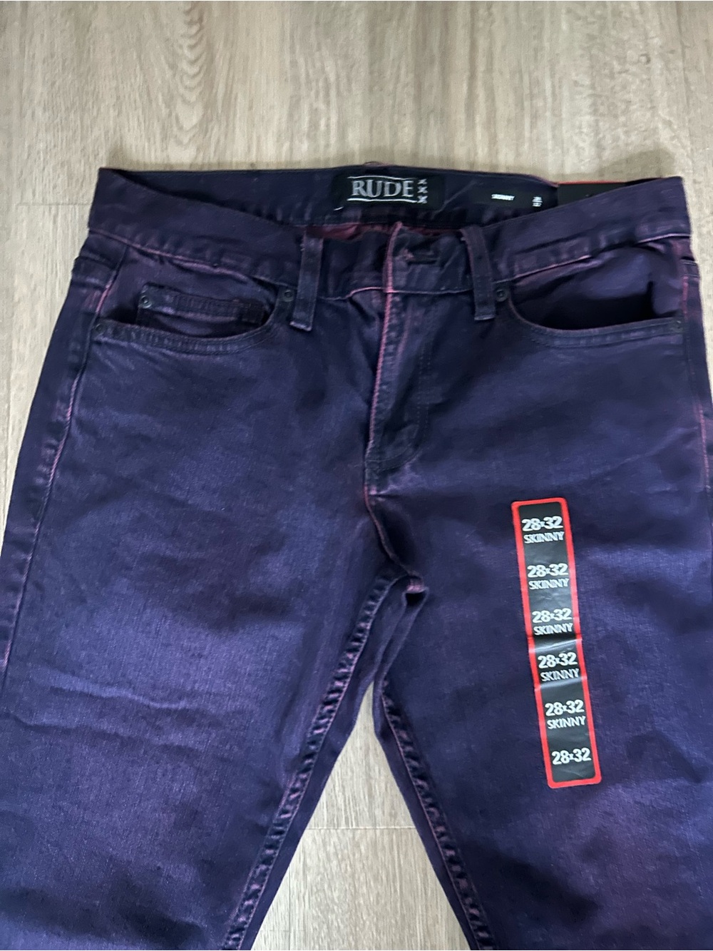 RUDE Women’s Deep Purple Skinny Jeans